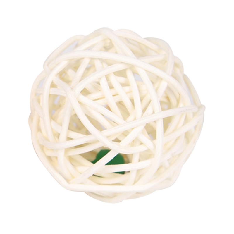 cat wicker ball