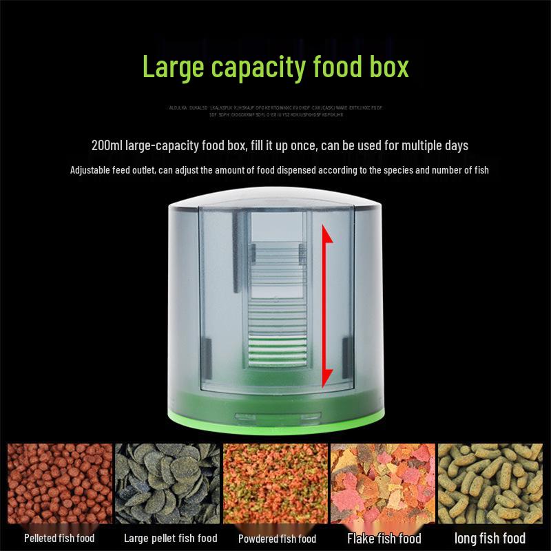 Smart Aquarium Fish Feeder with Timer - Large Capacity for Goldfish