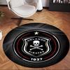 Orlando Pirates (1) Round Office Rug Decorative Floor Rug for Office Bedroom Living Room and Home Space