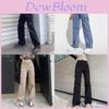 Basic Fit Denim Jeans For Women With High Waist And Casual Street Style For Spring