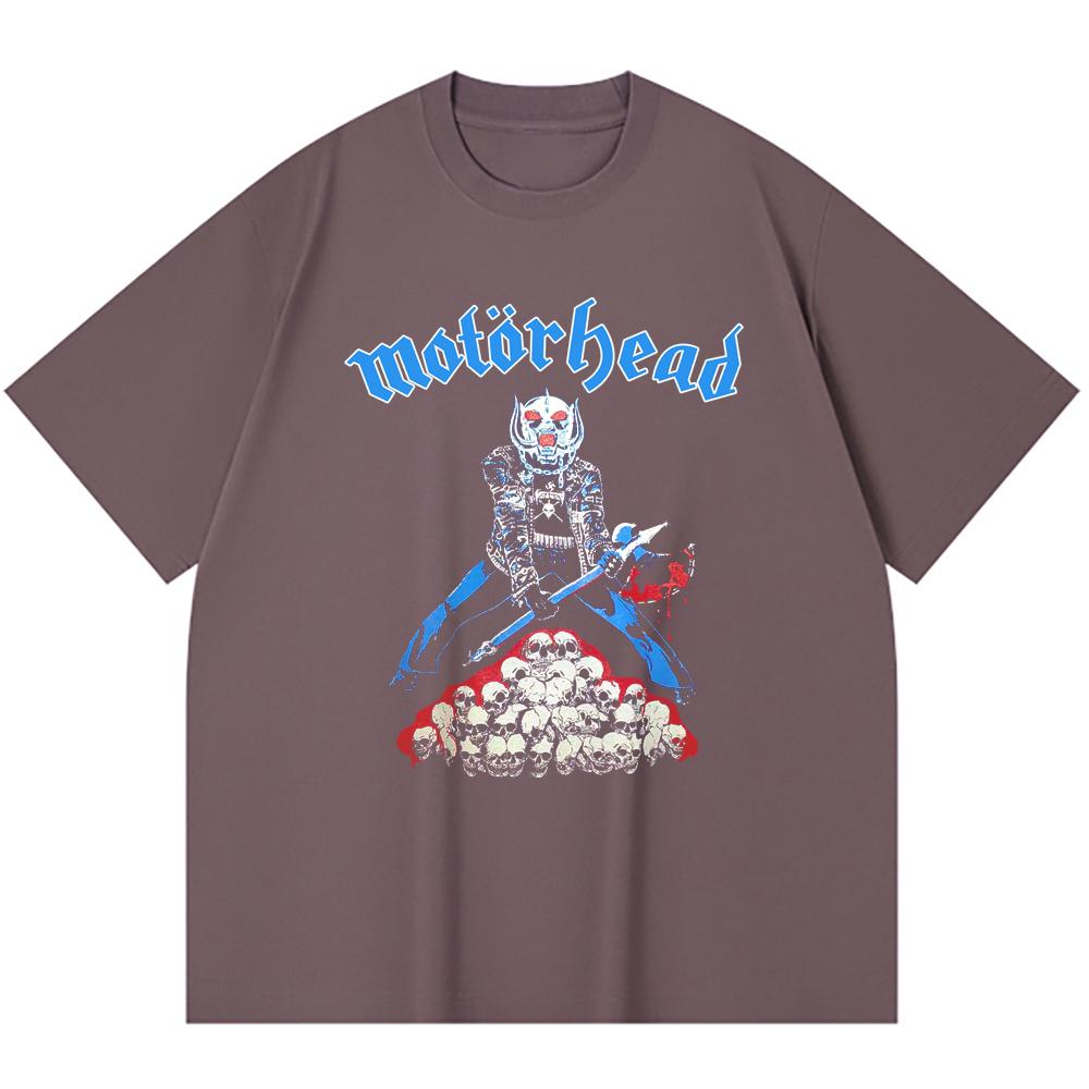 230 Gsm 100% Cotton Heavy Metal T-Shirt  Rock Band Popular Music Print Unisex Heavy Cotton T Shirt