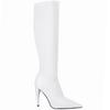 Moda FHC 10cm Zakrzywiony Obcas Damskie Kozaki do Kolan, Lakierowana Skóra Długie Botki Męskie Cross-dressing Buty Cosplay, Czarne, Kolory na Zamówienie