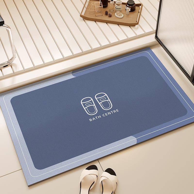 

Bathroom floor mat is easy to take care of, bathroom non-slip mat, bathroom diatom mud absorbent mat, simple wind foot mat 40X60cm 15.7X23.6in