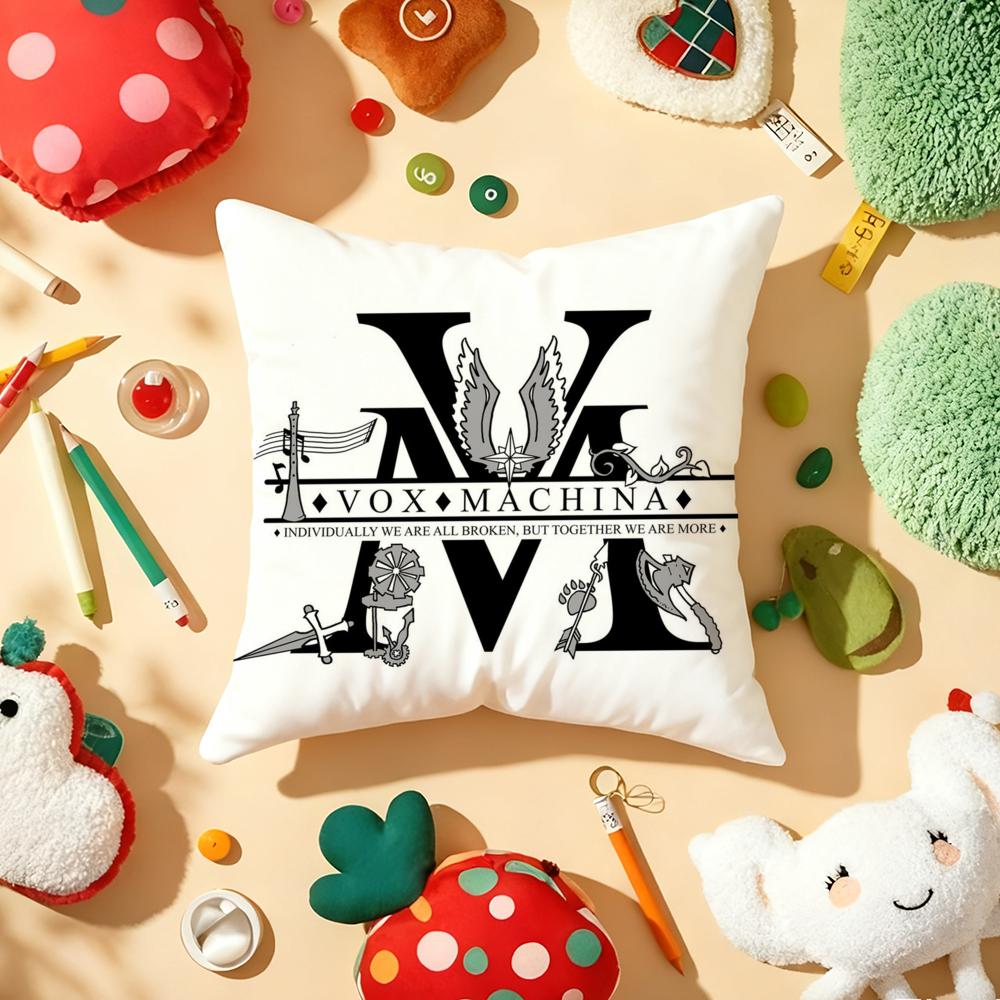 The Legend V-vox Machina Pillow Case Plush Fabric Soft Double-Sided Printed Sofa Warm Winter Home Gift Cushion Cover