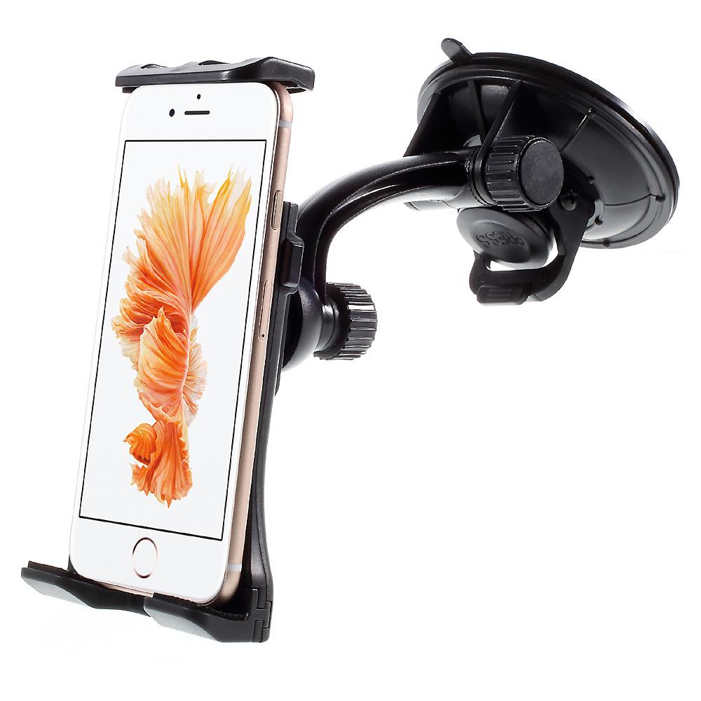 Universal Rotating Suction Cup Car Holder Mount for iPhone 6 Plus/iPad Air 2,Vertical Range: 110-180mm