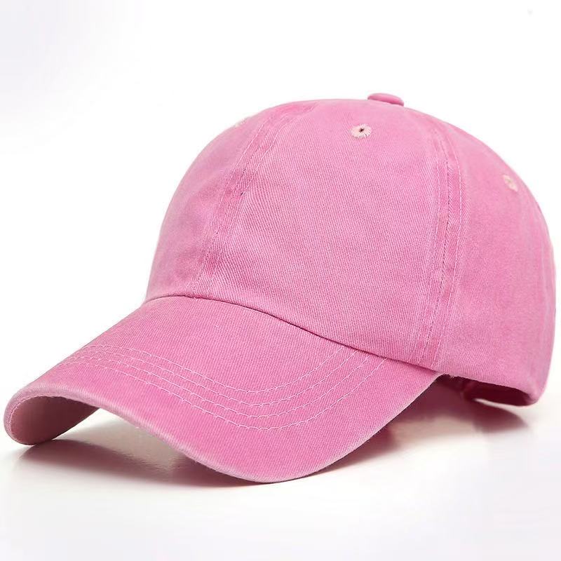 Vintage Washed Cotton Baseball Cap Women Hollow Out Ponytail Hat Outdoor Sports Female Visor Casual Sun Hat