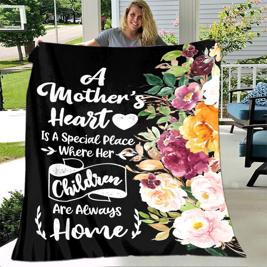 Para Minha Mãe Mamãe Série de Presentes Carta Cobertor, Manta Macia para Casa Quarto Cama Sofá Piquenique Viagem Escritório Cobertor de Cobertura Crianças