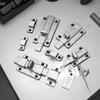 Self-Elastic Latch Security Bolt Latch Anti-theft Spring Latches Stainless Steel Cabinet Hinges Furniture Supplies Hardware