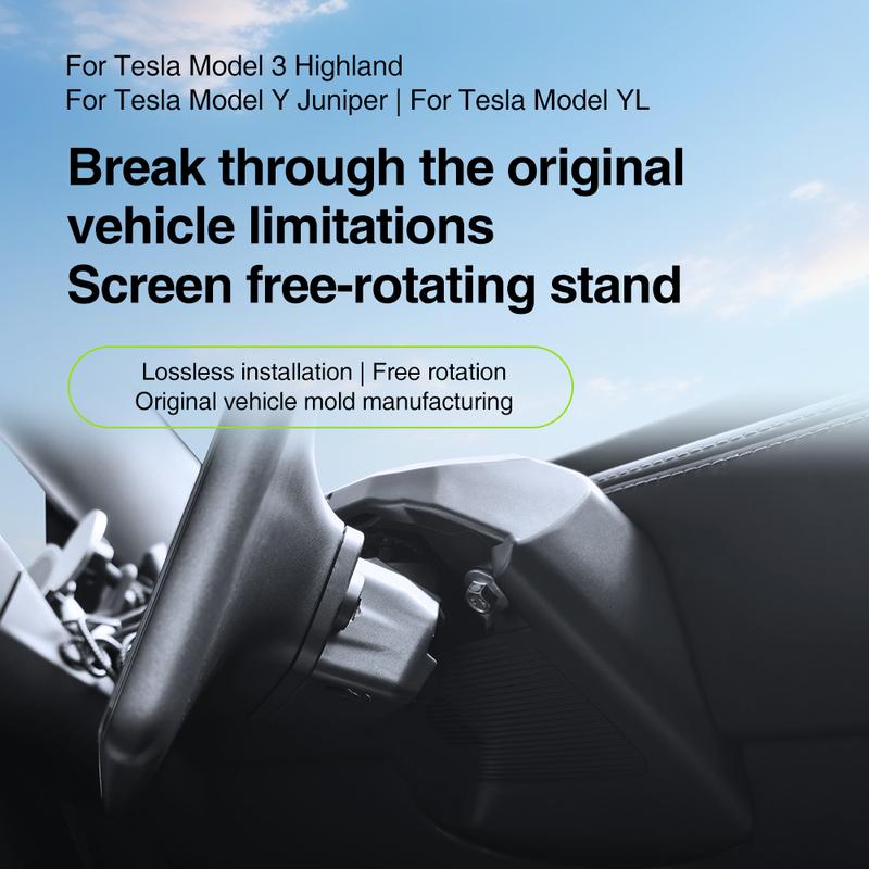 Screen Swivel Mount for Tesla Model Y L Juniper Model 3 Highland Center Console Screen Rotating Bracket 4 Direction Adjustment