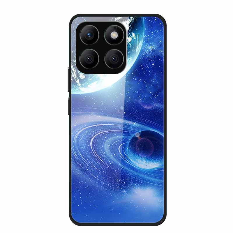 Glass Hard Back Cover For Honor X8C X8B X8 4G 5G Honor 400 Smart Phone Case Soft TPU Bumper Tempered Glass Case Coque Funda Capa