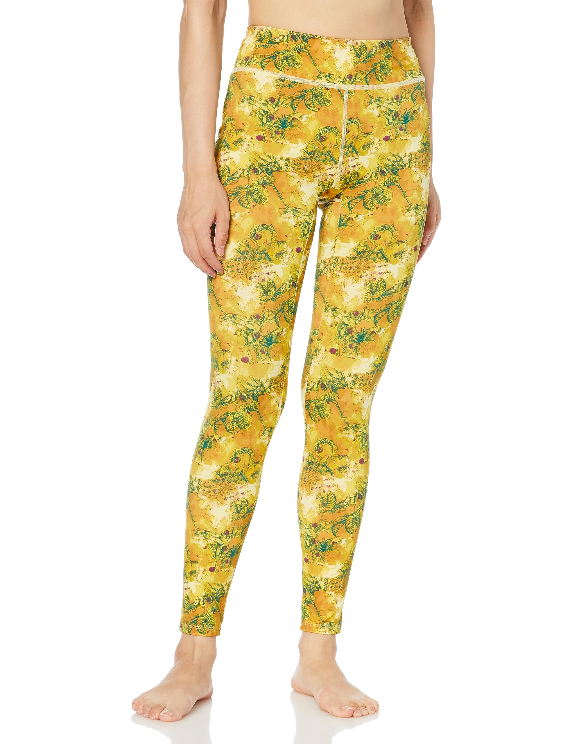 

Atsugi Clear Beauty Active Йога-краска с цветочным узором, эластичная посадка, горчичный (YOGA) Леггинсы, 49275PS, Женские, горчичный