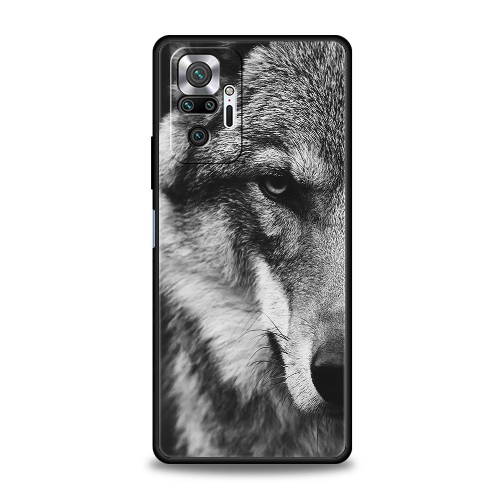 Phone Case For Xiaomi Redmi Note 14 13 12 5G 9S 9 10 11 Pro Plus 4G 9T 14C 13C 12C 10C 9C 9A Soft Cover The Wolf