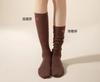 Soft Wool Long Socks Women Autumn Winter Cashmere Solid Knitted Stocking Skinny Casual Knee High Fluffy Warm Thicken Girls Socks