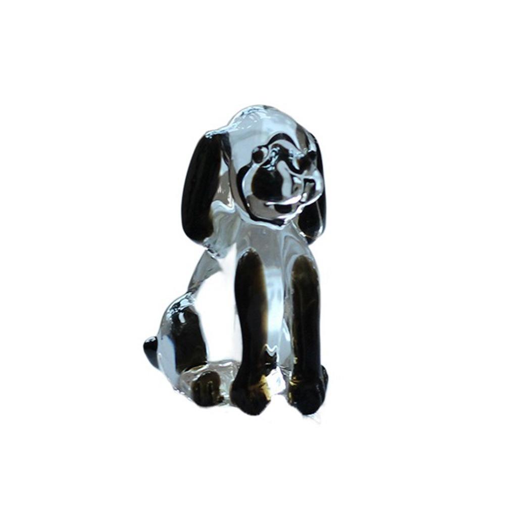 Mini Puppy Ornament Handmade Animal Statue Cute Crystal Dog Figurines  Home Decor
