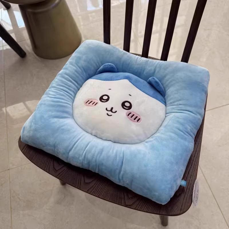 

Hachiware Chiikawa Usagi Square Plush Cushion For Living Room Use Office Blue Square