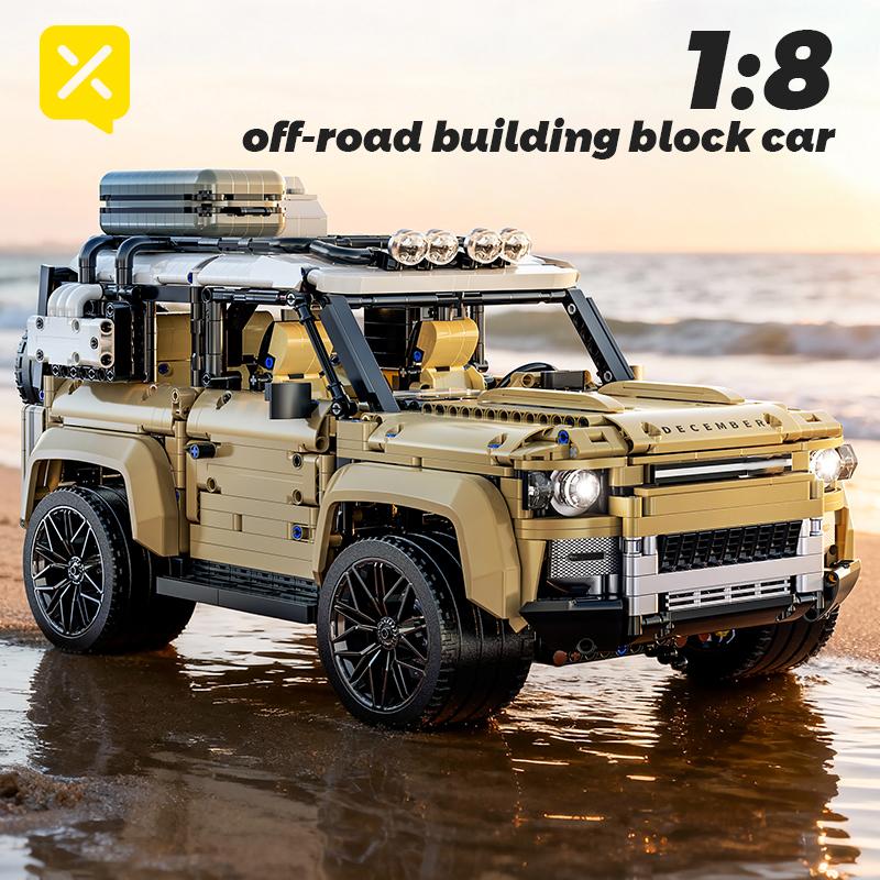 TOYLINX Off-Road SUV Building Blocks Remote Control Power Package 1:8 Scale Technical Car Model Assembling Bricks Gift for Kids