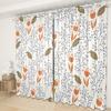 Fresh Floral Curtain Cloth Bedroom Living Room Balcony Blackout Curtain Office Hotel Heat Insulation Curtain