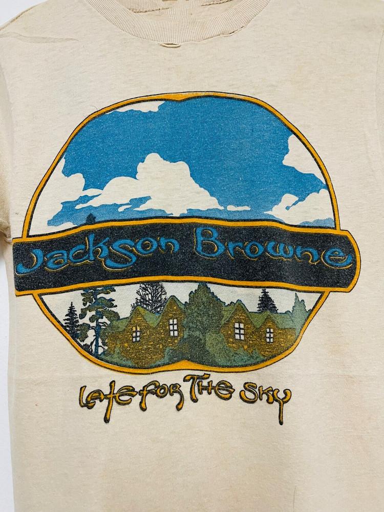New Popular Jackson Browne White T-Shirt Cotton Full Size Unisex T-Shirt S