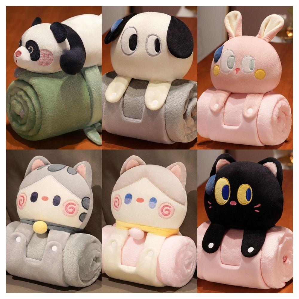 

1PC Button Cooling Summer Quilt WIth Doll Cooling Fabric Smooth Cotton Blanket Summer