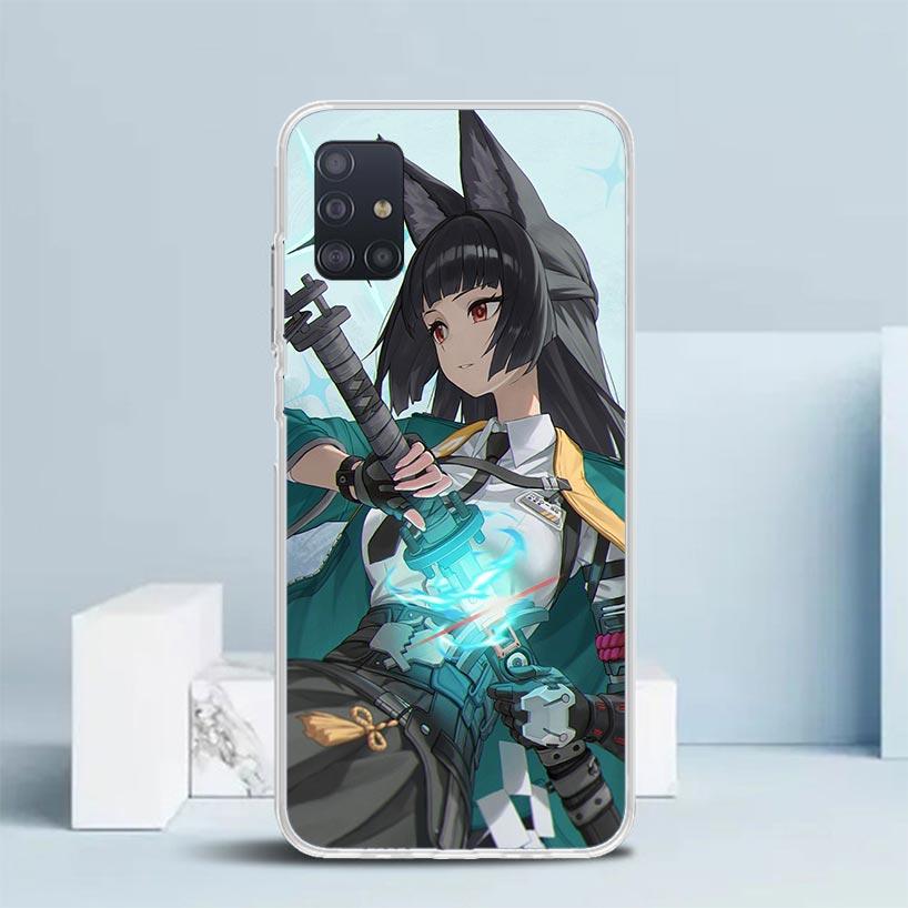 Hoshimi Miyabi Zenless Zone Zero ZZZ Soft Cover for Samsung Galaxy A12 A22 A32 A52 A72 A02S Phone Case Note 20 Ultra 10 S10 Plus