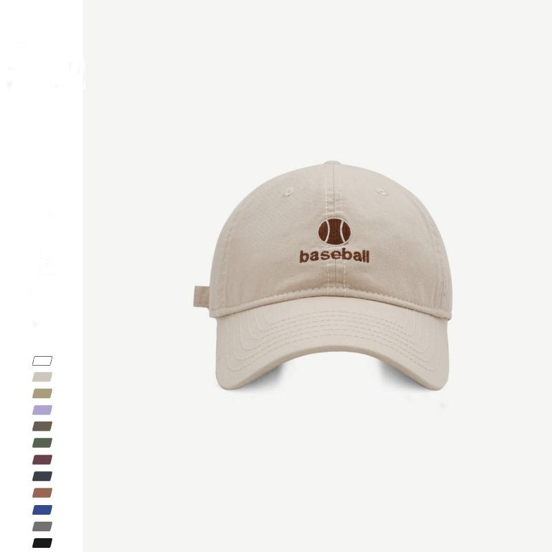 Face small baseball cap female couple street fashion letter embroidery soft top cap men's basketball cap