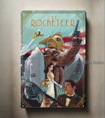 The Rocketeer Movie Metal Poster Tin Sign xcm PlaqueAluminum 20x30cm(7.8x11.8inch)