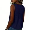 Dames V-hals Mouwloos Losvallend Linnen Katoen Vest Top Casual Effen Ontspannen Tanktop Blouse voor Dagelijks Gebruik