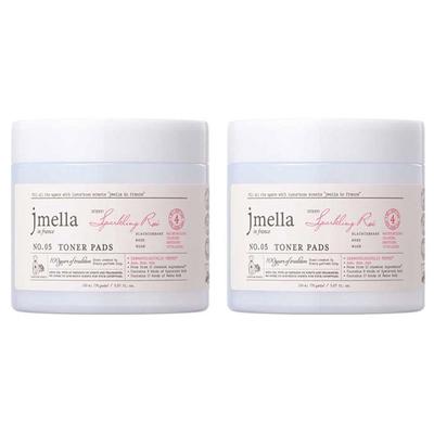 J. Mella in France Musserende Rosé Toner-pads, 70 ark, 2 pakker