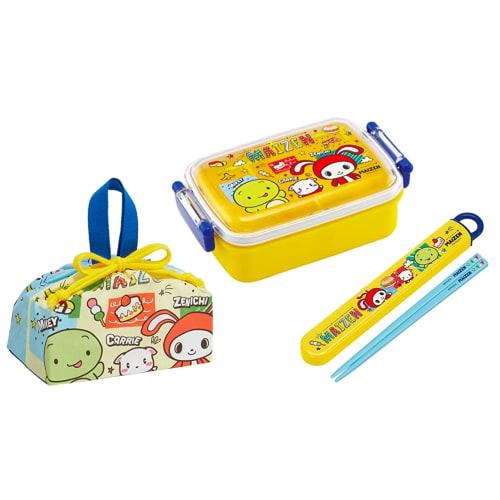 

Skater Maizen Sisters 23 Antibacterial Dishwasher Safe Soft Lid Tight Lunch Box, Square Shape, 450ml, Chopsticks/Chopstick Case Set, Lunch Drawstring