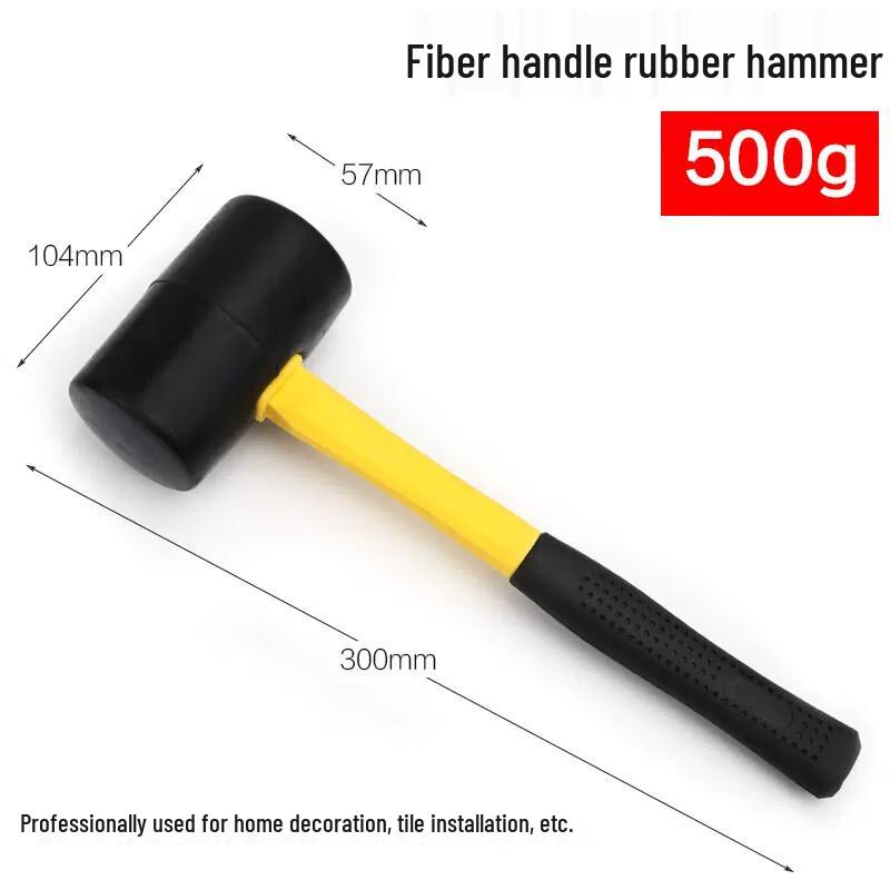 Fiber Handle Rubber Mallet