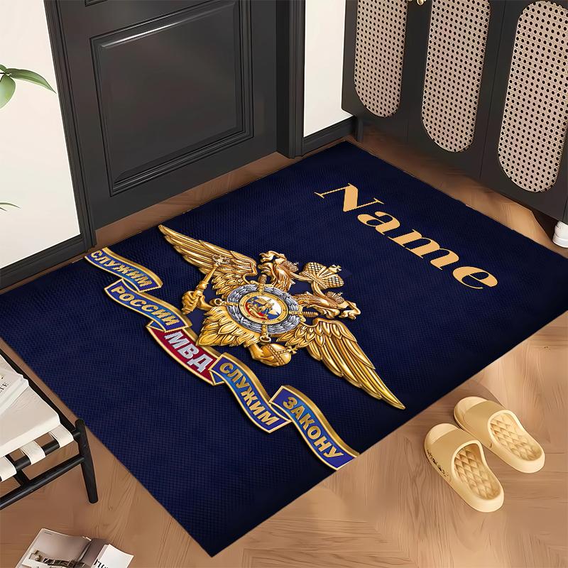 Russian double-headed eagle (1) Personalized name Office Carpet Stylish Decor for Living Room Bedroom Kitchen