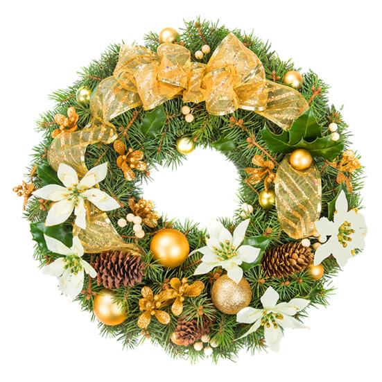 Christmas Wreath Window Stickers Electrostatic Window Decals Wreath Pattern Glass Sticker for Home Shop Xmas Decoration