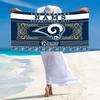 Los Angeles Rams Print Beach Towel, Large Soft Quick Dry Towel for Beach Camping Swimming