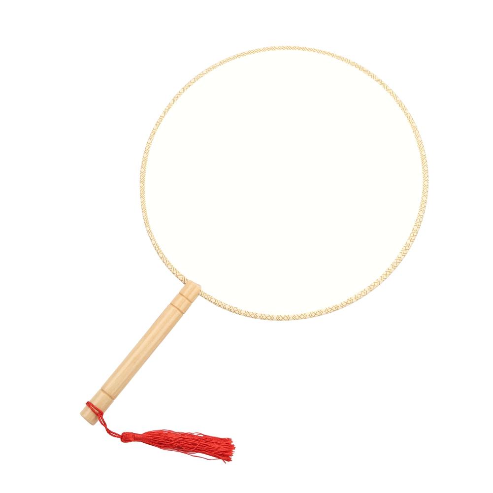 DIY Chinese Ancient Court Round Blank Hand Fan Chinese Style Silk Fan