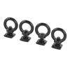 4PCS T Track Mount Tie Down Anchor M8 Sturdy Stainless Steel T Slot Bolt Tie Down Rings for Holding Bungee Cord Rope