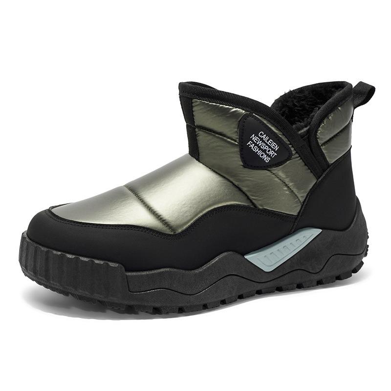 Snow boots winter outdoor down thickened non-slip warm down bread shoes cold-proof large cotton shoes