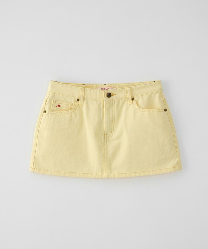 HEEARI Claire Cotton Mini Skirt_Yellow