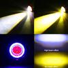 H4 Led Motorcycle Headlight BA20D H6 Angel Eye Motor Led Bulb Motorbike Head Lamp White Yellow High Low Beam DC 12-80V Universal