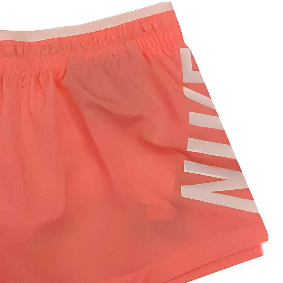 Nike Solid Woven Mid-Rise Straight-Leg Sports Shorts Women Shorts Brown BQ5936-827