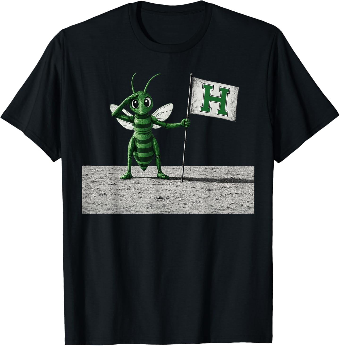 Hornet Moon Landing Proud Salute Cute Funny Spirit T-Shirt S разноцветный