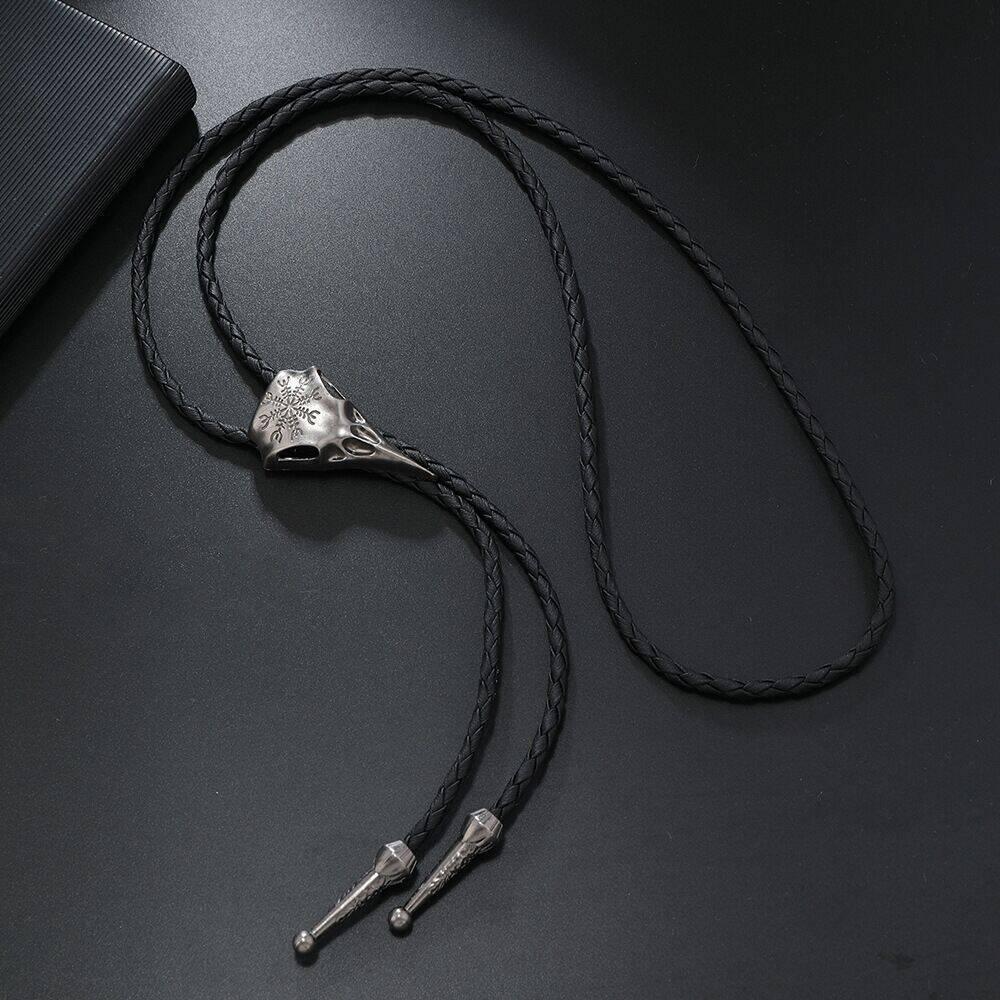 Retro Phoenix Punk Style Pendant Bolo Tie Necklace