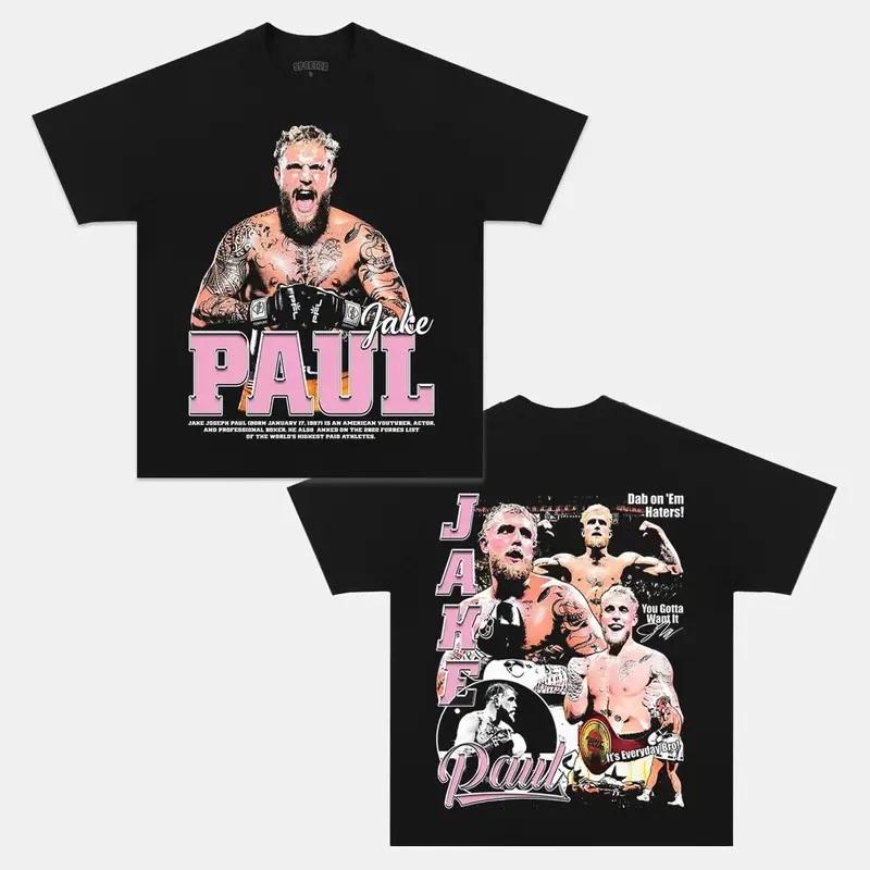 COMBATWEAR JAKE PAUL TEE, PAUL Boxing Win Ter Unisex , UFC Graphic Tee T-Shirt XXL