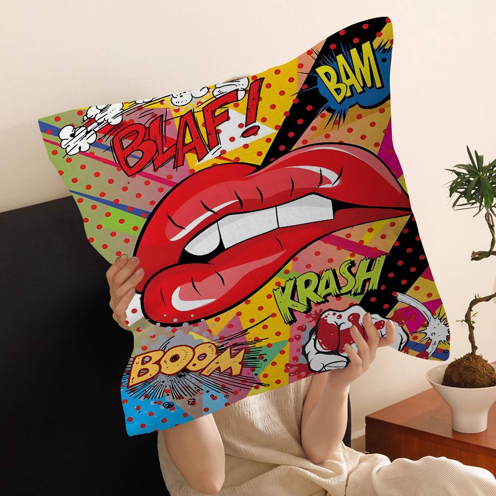 Roy LLichtenstein Art Pillow Cover Design cushion Cover decor Holiday Decorati