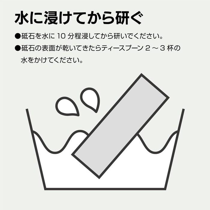 Naniwa Kenma Ebi New Omura Sharpening Stone for High-Grade Blades - Coarse Grit IR-1300 Gray 210x78x55mm
