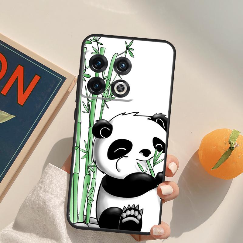 Cartoon Panda Case For OnePlus Nord 5 CE 2 3 4 Lite N20 N30 OnePlus 15 13 12 11 13T 10T 10R 12R 13R Cover