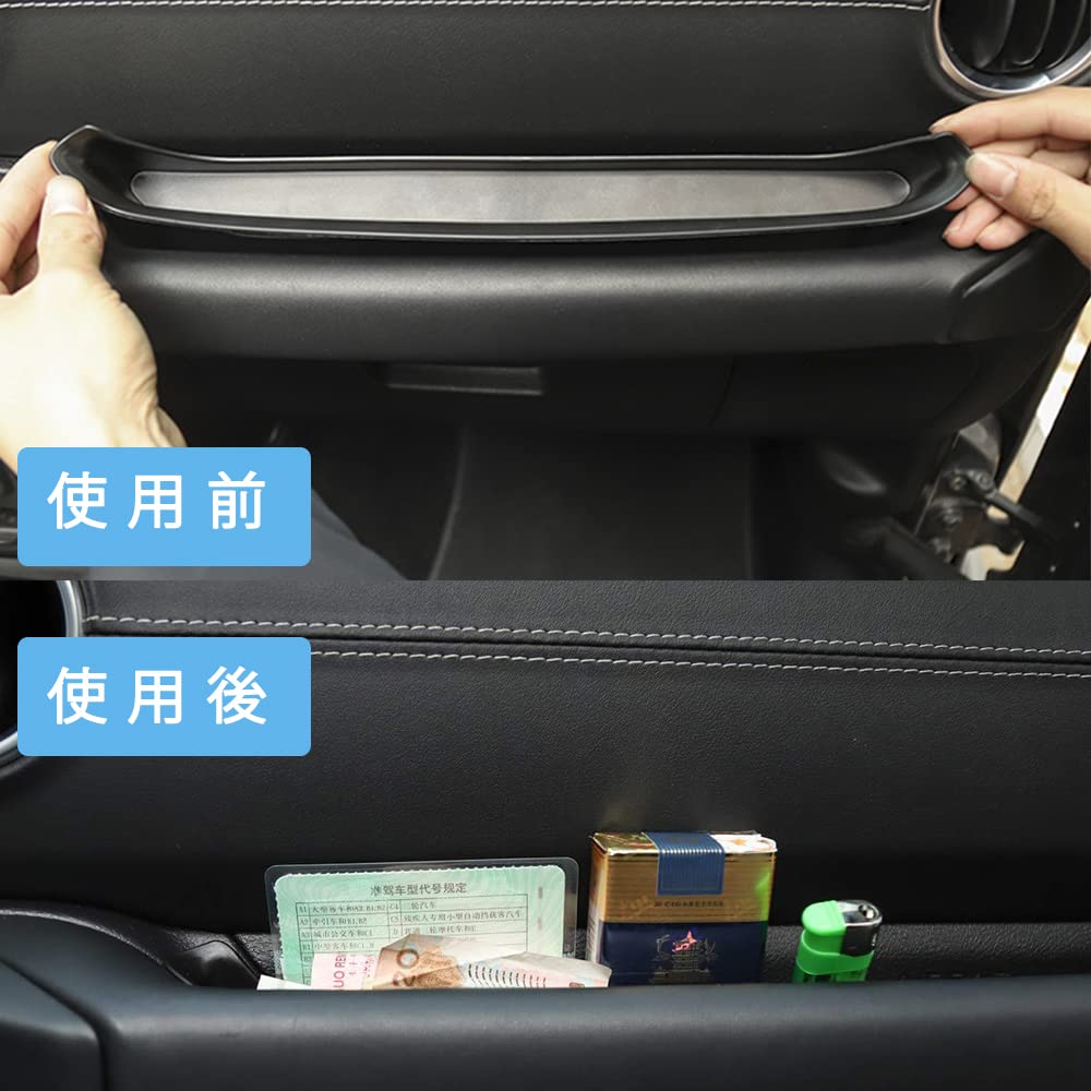 YuraYura Door Handle Pocket Jeep Wrangler jl Passenger Seat Exclusive Glove Box with Bottom