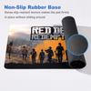 Tappetino per Mouse Sovradimensionato 120x60cm Red Dead Redemption 2 Tappetino da Tavolo per Tastiera da Gioco Accessori per Ufficio Computer Mousepad Antiscivolo Anime