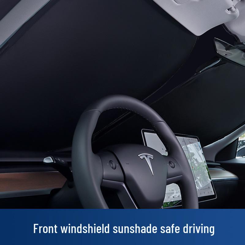 Tesla Opaque Sunshade for Model 3, Y, X, S - Car Window Curtains