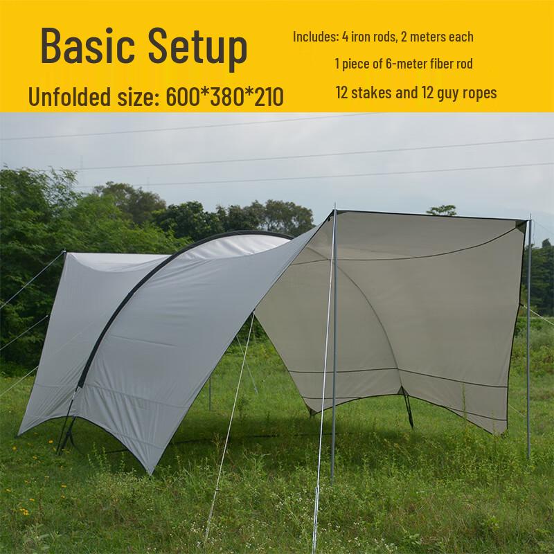 OEING Outdoor Family Picnic Beach Sunshade Canopy Tent