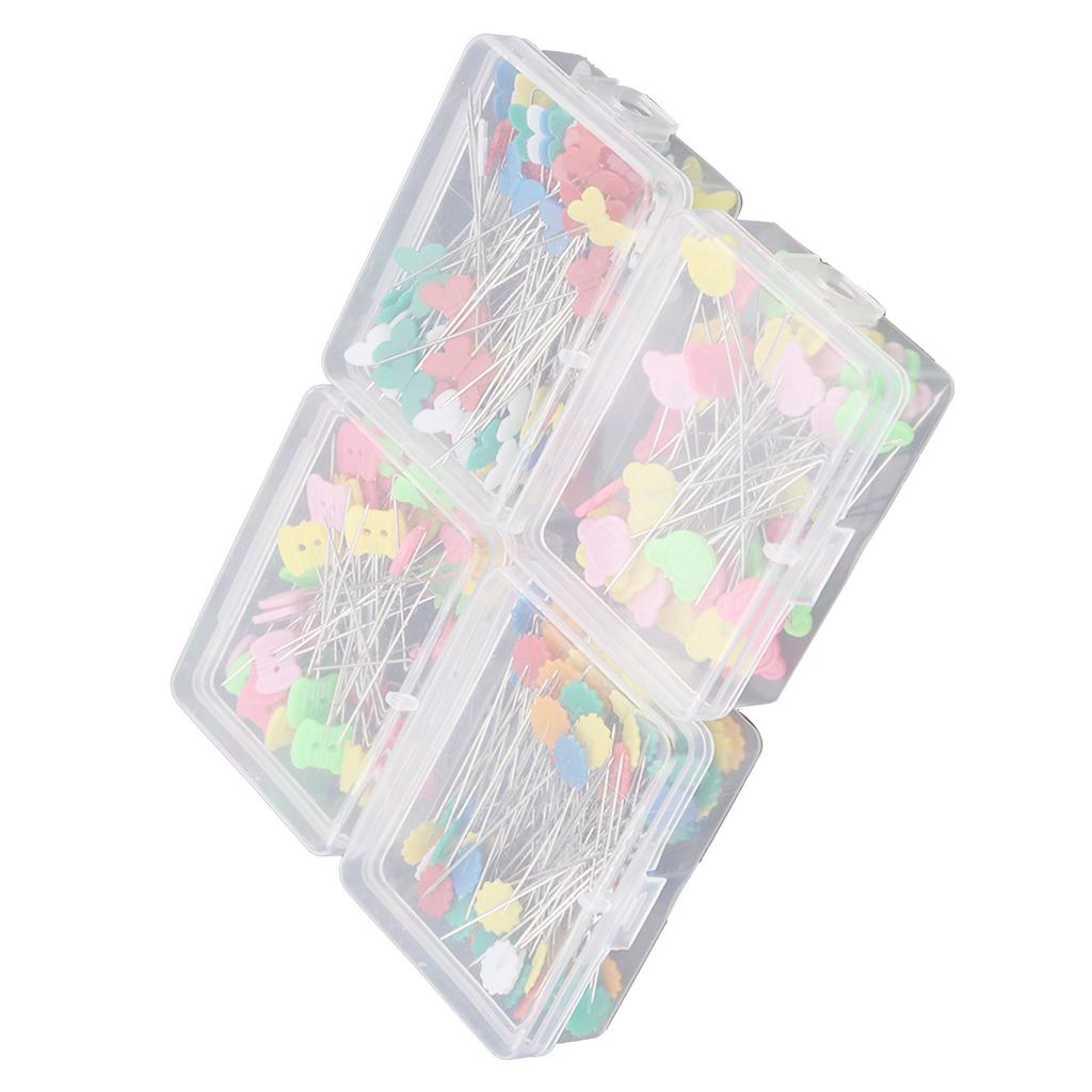 300 Pcs  Flower Button Head Pins DIY Quilting Tool Sewing Accessories